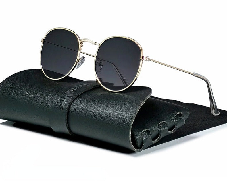 Men's Round Vintage 'Fame' Metal Sunglasses – Eye Shop Direct
