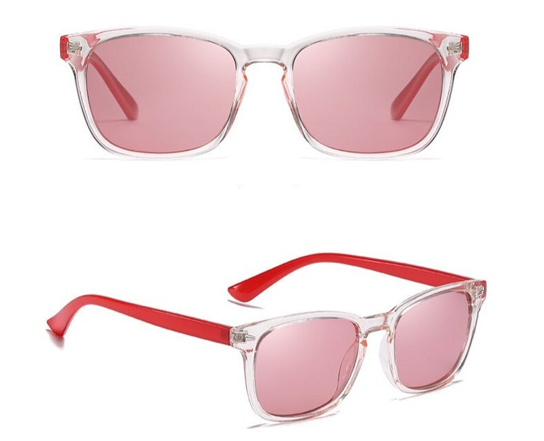 Women's Square Polarized 'Sun's Out' Plastic  Sunglasses