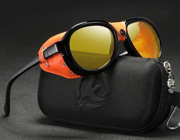 Men's Round 'Reven Anker' Plastic Sunglasses