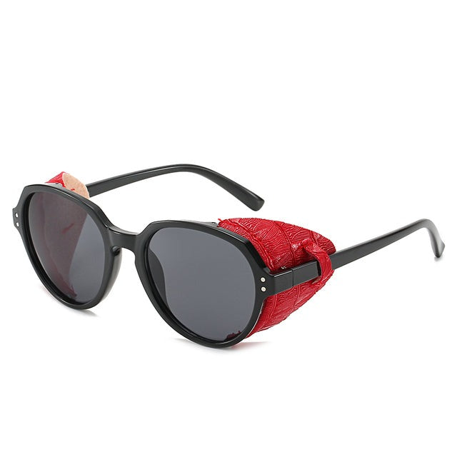 Unisex Punk Oval 'Alpine Style' Plastic Sunglasses