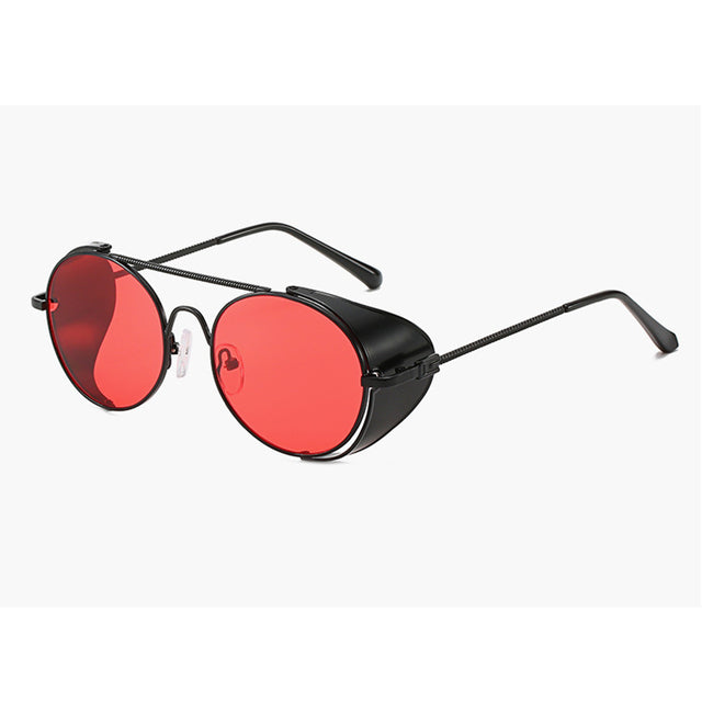 Unisex Round Retro 'Leith' Steampunk Sunglasses