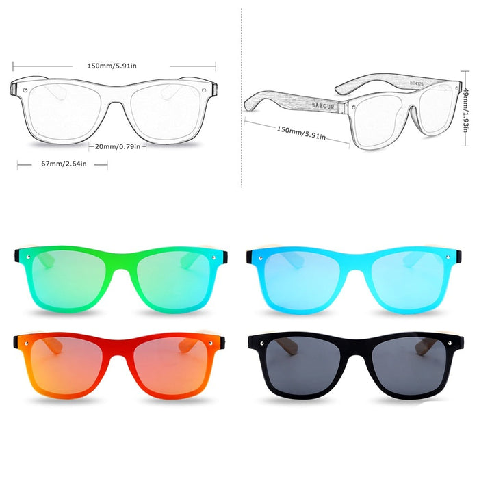 Men's Rimless Square 'Mr. Trecker' Plastic Sunglasses