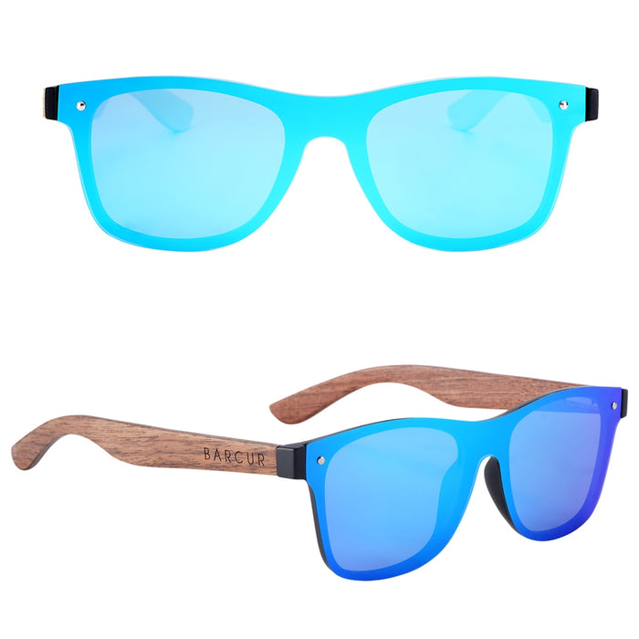 Men's Rimless Square 'Mr. Trecker' Plastic Sunglasses