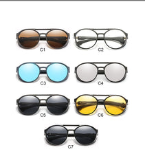 Men's Vintage Round 'Hunter Phobia' Plastic Sunglasses