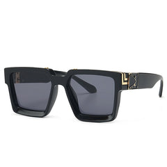 Men's  Retro Square 'Mr. T 101'  Plastic Sunglasses