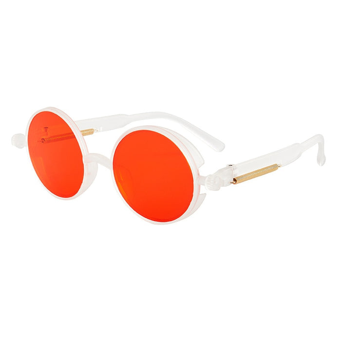 Men's Classic Round 'Chilli Ice' Plastic Sunglasses