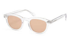 Men's Round Transparent 'The Wide' Plastic Sunglasses