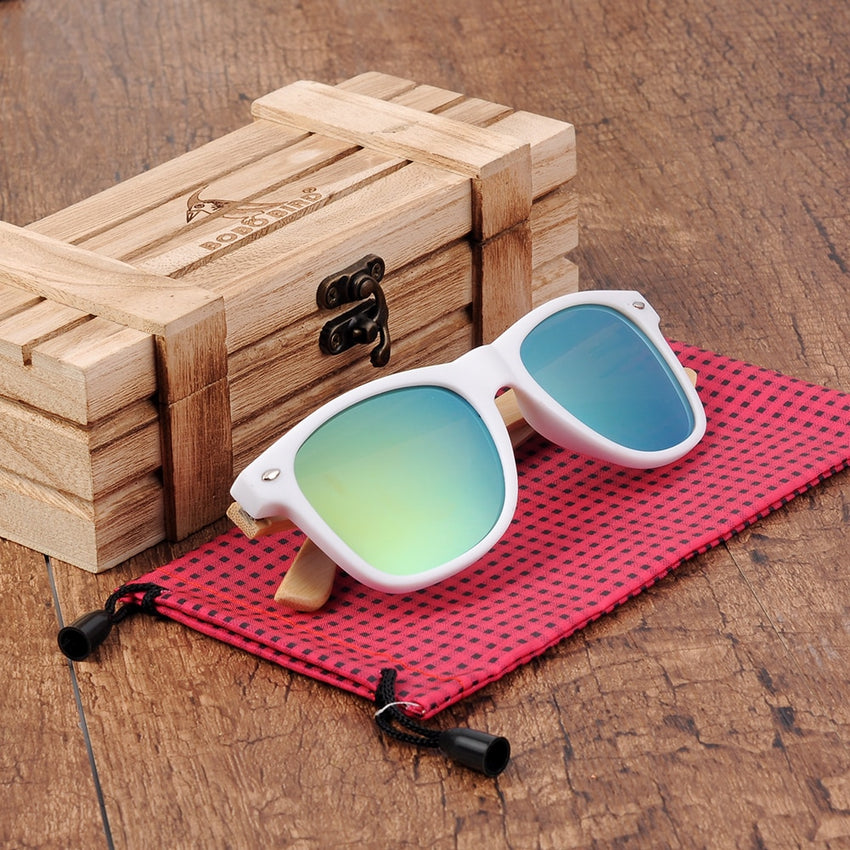 Women's Rectangle  Boracay Summer' Wooden Sunglasses