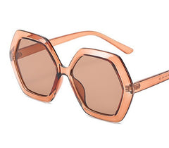 Women's Retro  Hexagon 'The Stylish' Oversize Sunglasses