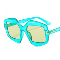 Women's Oversized Shield 'Ms. Peregrine'over Plastic Sunglasses