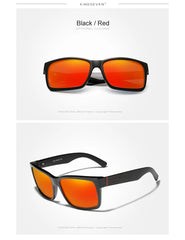 Men's Square Plastic 'Wave Rider Vibes' Polarized Sunglasses