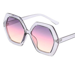 Women's Retro  Hexagon 'The Stylish' Oversize Sunglasses