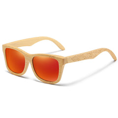 Men's Polarized Oval 'Renegade Men' Bamboo Sunglasses