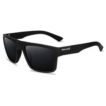 Men's  Polarized Square 'Stallion' Plastic Sunglasses