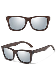 Men's Polarized Square 'Sunstastic' Bamboo Sunglasses