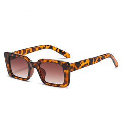 Women's Retro Square 'Jane Beauty In the Jungle' Plastic Sunglasses