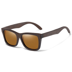 Men's Polarized Square 'Sunstastic' Bamboo Sunglasses