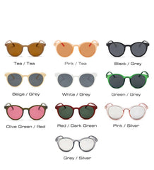 Women's Round 'Free Bird' Plastic Sunglasses