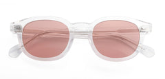 Men's Round Transparent 'The Wide' Plastic Sunglasses