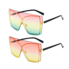 Women's Polarized Rimless 'Stingray Women's' Plastic Sunglasses