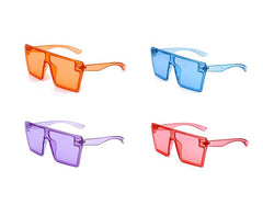 Women's Oversized Square 'Winter Eye' Plastic Sunglasses