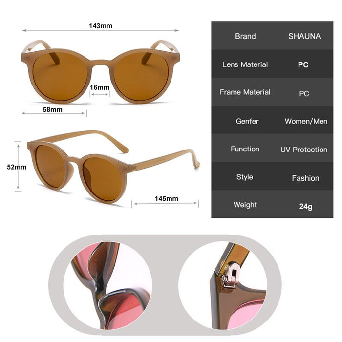 Women's Round 'Free Bird' Plastic Sunglasses
