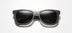 Men's Square Polarized 'St Bernard' Wooden Sunglasses