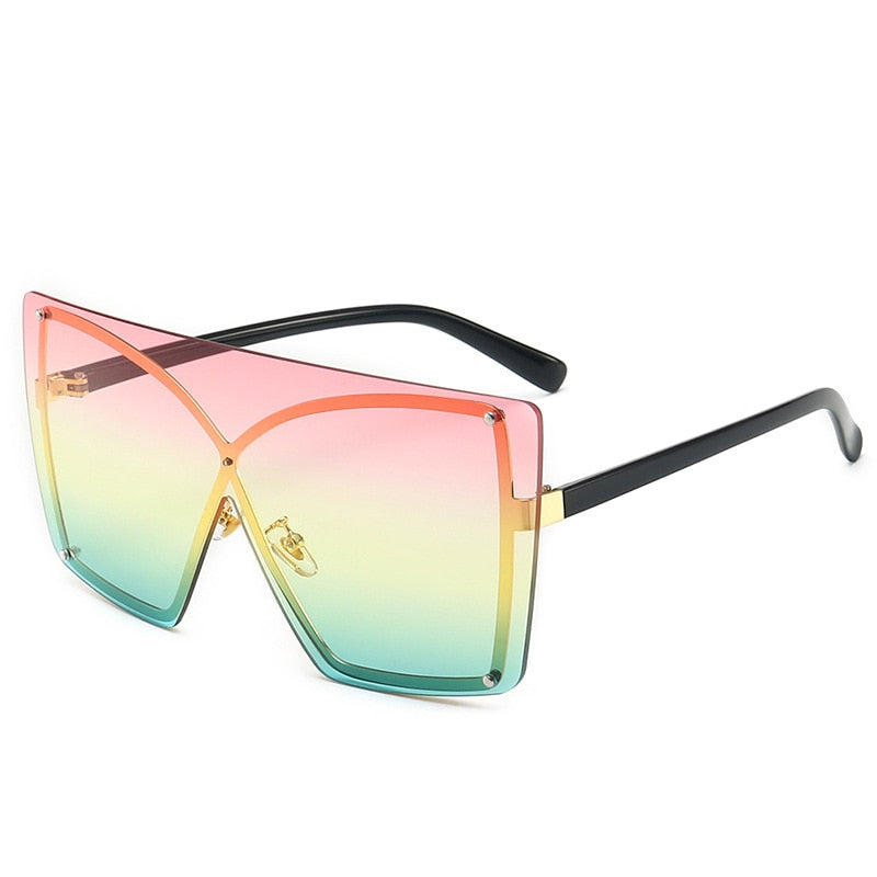 Women's Polarized Rimless 'Stingray Women's' Plastic Sunglasses