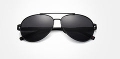 Men's Pilot Polarized 'Boss Jet' Metal Sunglasses