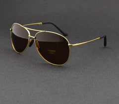 Men's Polarized  Pilot 'Brum Way' Metal Sunglasses