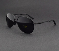 Men's Polarized  Pilot 'Brum Way' Metal Sunglasses