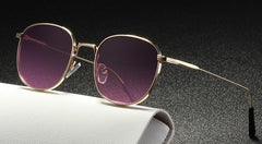 Women's Vintage Oval 'Pinky Babe' Metal Sunglasses