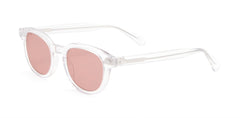 Men's Round Transparent 'The Wide' Plastic Sunglasses