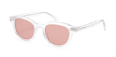 Men's Round Transparent 'The Wide' Plastic Sunglasses