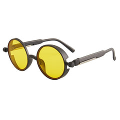 Men's Classic Round 'Chilli Ice' Plastic Sunglasses