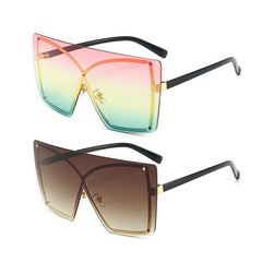 Women's Polarized Rimless 'Stingray Women's' Plastic Sunglasses