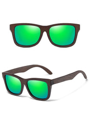 Men's Polarized Square 'Sunstastic' Bamboo Sunglasses