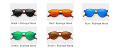 Men's Rimless 'Raja Summer' Wooden Sunglasses