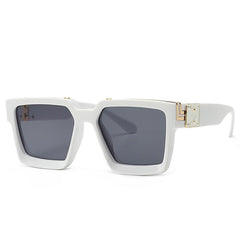 Men's  Retro Square 'Mr. T 101'  Plastic Sunglasses