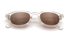 Men's Round Transparent 'The Wide' Plastic Sunglasses