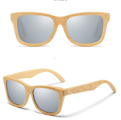 Men's Classy Oval 'Holly Blizzard' Wooden Sunglasses