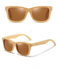 Men's Classy Oval 'Holly Blizzard' Wooden Sunglasses