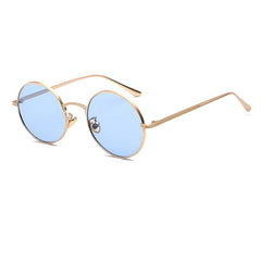 Women's Round 'Power Girl' Metal Sunglasses