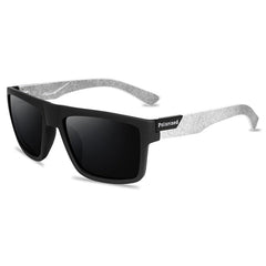 Men's  Polarized Square 'Stallion' Plastic Sunglasses