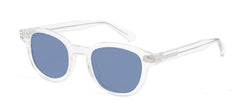 Men's Round Transparent 'The Wide' Plastic Sunglasses