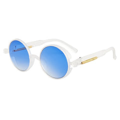 Men's Classic Round 'Chilli Ice' Plastic Sunglasses