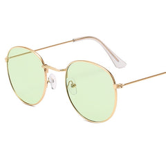 Women's Round 'Sally Night' Metal Sunglasses