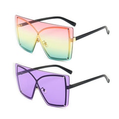 Women's Polarized Rimless 'Stingray Women's' Plastic Sunglasses