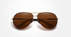 Men's Steampunk Pilot 'Gucci Roll' Metal Sunglasses