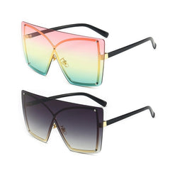 Women's Polarized Rimless 'Stingray Women's' Plastic Sunglasses